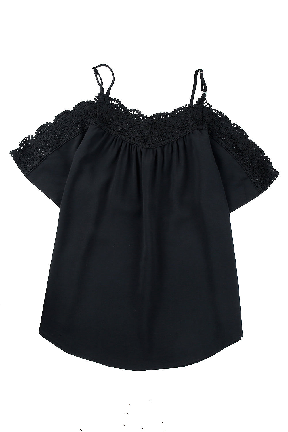 Women's Crochet Neckline Off-shoulder Top