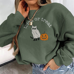 Trick Or Treat Cat Sweatshirt