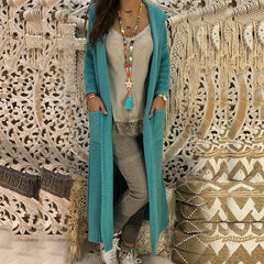 Casual Loose Hooded Knitted Cardigan