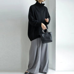 Fashion Loose Half Turtleneck Sweater