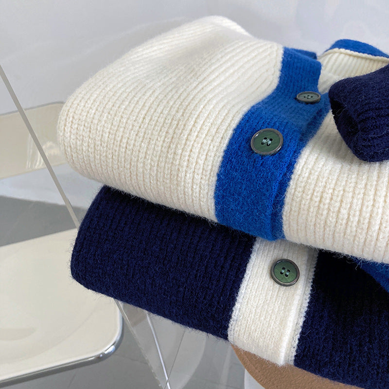 Loose Design Lazy Color Cardigan Sweater Coat