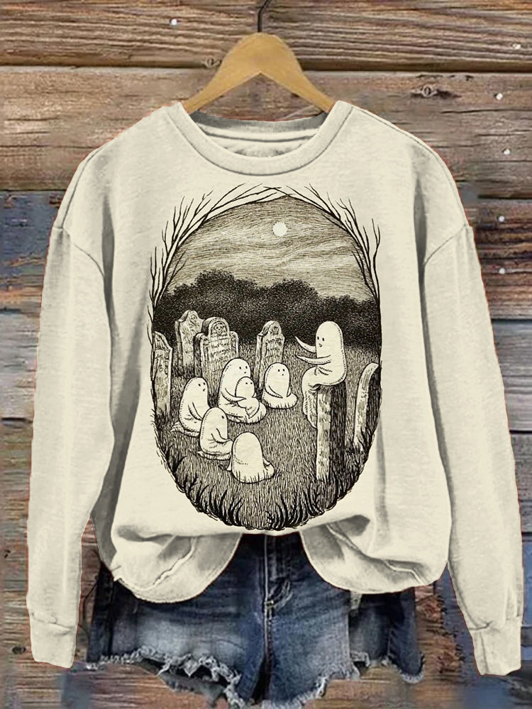 Halloween Ghost Art sweatshirt