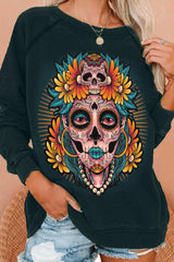 Marigold Undead Queen Print Sweatshirt