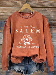 Greetings From Salem Massachusetts Sweatshirts