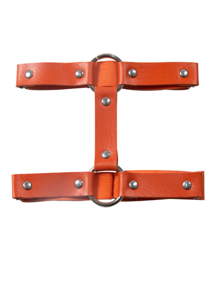 Gothic Sexy Leather Elastic Leg Rings