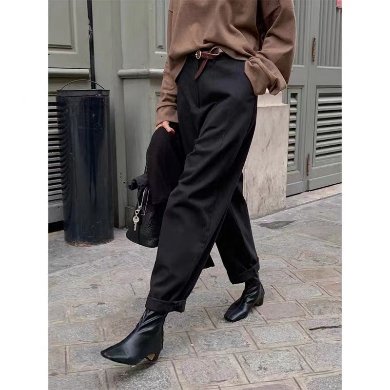 Women's Versatile loose straight-leg commuter harem pants