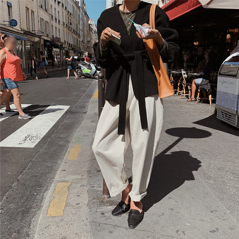 Women's Versatile loose straight-leg commuter harem pants