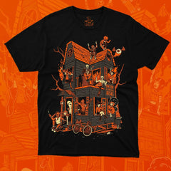 Halloween Pumpkin Devil House Short Sleeve T-Shirt