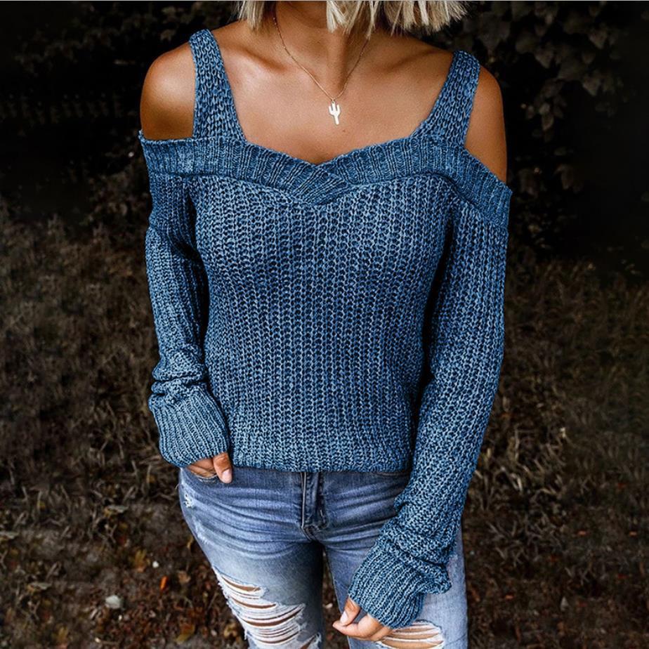 Off Shoulder Elegant Sweater
