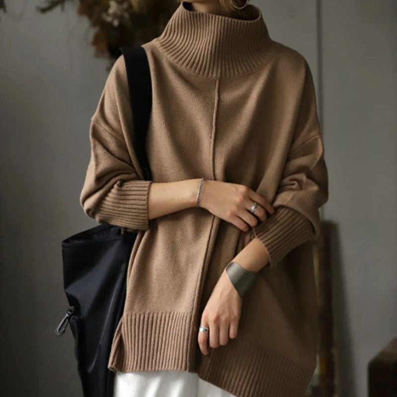 Fashion Loose Half Turtleneck Sweater