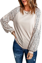 Women's Leopard Print Long Sleeve Top