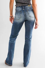 Women's Temperament Micro Flared Mid Waist Jeans