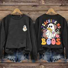 Halloween Teacher Long Sleeve Casual Sweatshirt
