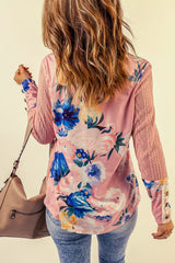 Women's Floral Lace Long Sleeve Top