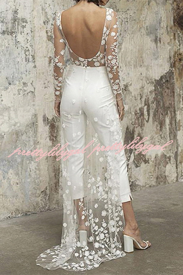 White Wedding Jumpsuit