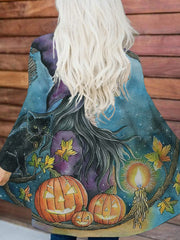 Casual Cat Pumpkin Cardigan