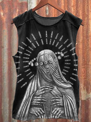 Men's Dark Angel Halloween Print Vest