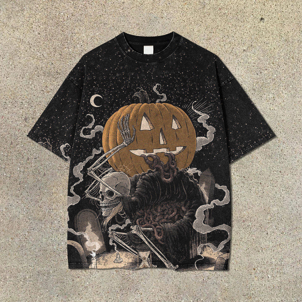 🎃💀 Halloween Horror Night Print Short Sleeve T Shirt