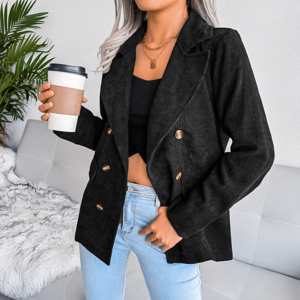 Autumn and winter double breasted Suit jacket