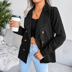 Autumn and winter double breasted Suit jacket