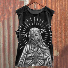 Men's Dark Angel Halloween Print Vest