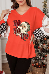 Women's Christmas Waffle Knit Top