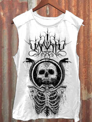 Black Metal Art  Print Vintage Tank Top
