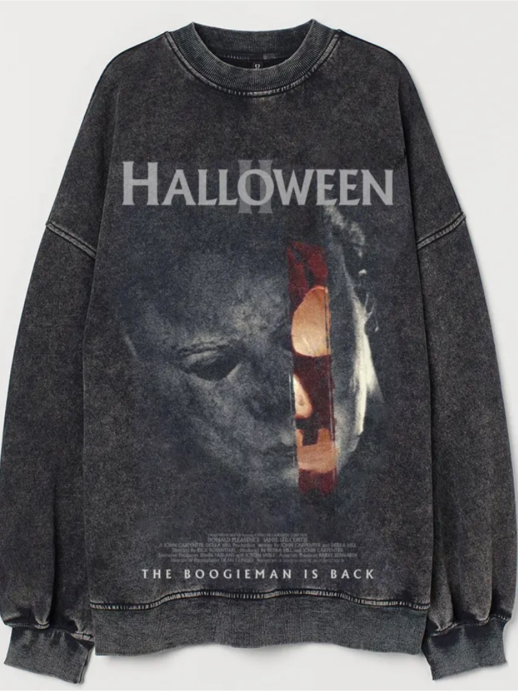 Halloween Movie Printed Vintage Sweatshirt
