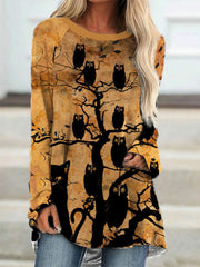 Halloween Critter Print Tunic Shirt