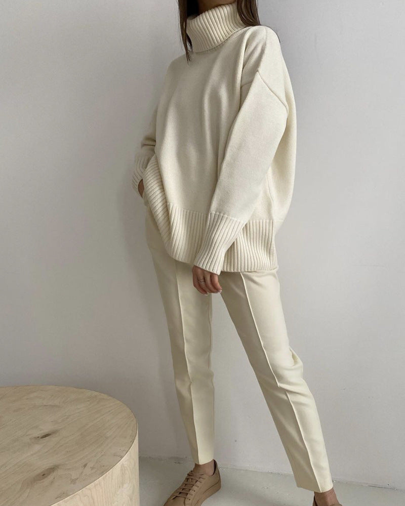 Elegant Turtleneck Loose Casual Sweater