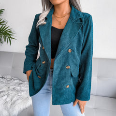 Autumn and winter double breasted Suit jacket