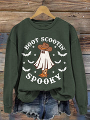 Boot Scootin Spooky Graphic Vintage Washed Sweatshirt