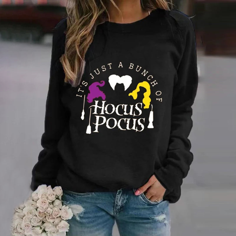 Halloween Design Color Block Sweatshirt