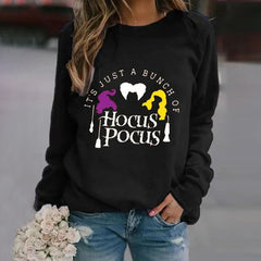 Halloween Design Color Block Sweatshirt