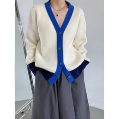 Loose Design Lazy Color Cardigan Sweater Coat