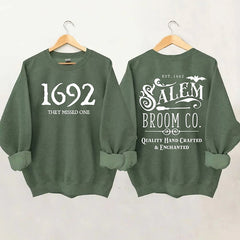 Salem Broom Co Halloween Sweatshirt