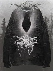 Black Metal Ten Thousand Bones Dark Forest Snake Art Casual Sweatshirt