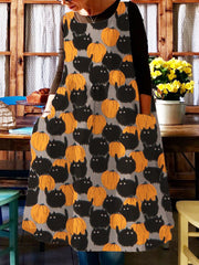 Black Pride Stripe Pleated Midi Dress