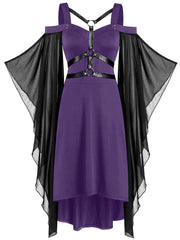 Halloween Gothic Stitching Vintage Dress