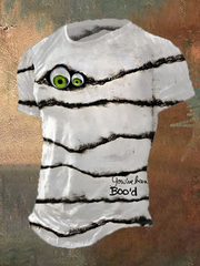 Men's Halloween You've Been Boo'd Mummy Print Tee