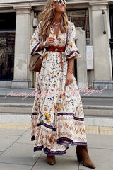 Izzy English Garden Boho Maxi Dress