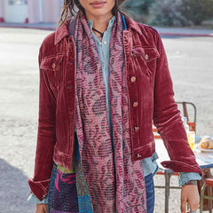 Lapel Gold Worker Cropped Jacket