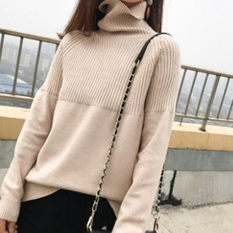 Turtleneck Retro Loose Pullover Sweater