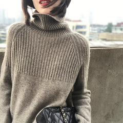 Turtleneck Retro Loose Pullover Sweater