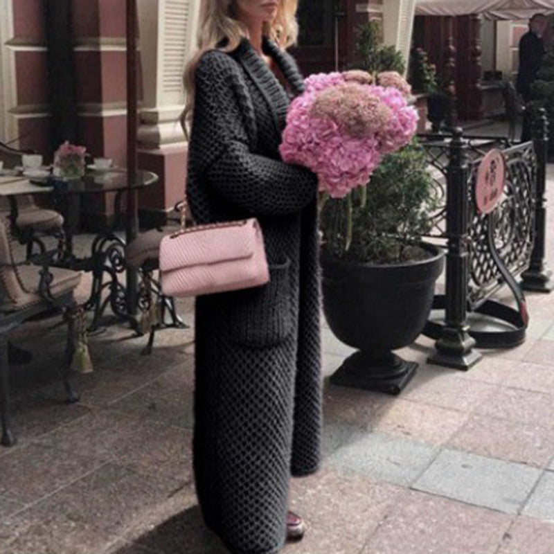 Casual Loose Hooded Knitted Cardigan