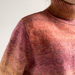 Autumn and winter turtleneck loose-fitting gradient sweater