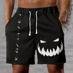 Halloween Pumpkin Patch Print Shorts
