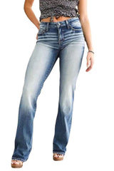 Women's Temperament Micro Flared Mid Waist Jeans