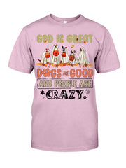 Halloween Ghost Dog Print Short Sleeve T Shirt