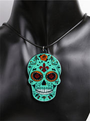 Day Of The Dead Sugar Skull Necklace
